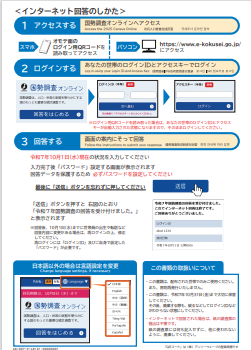 国勢調査オンライン回答