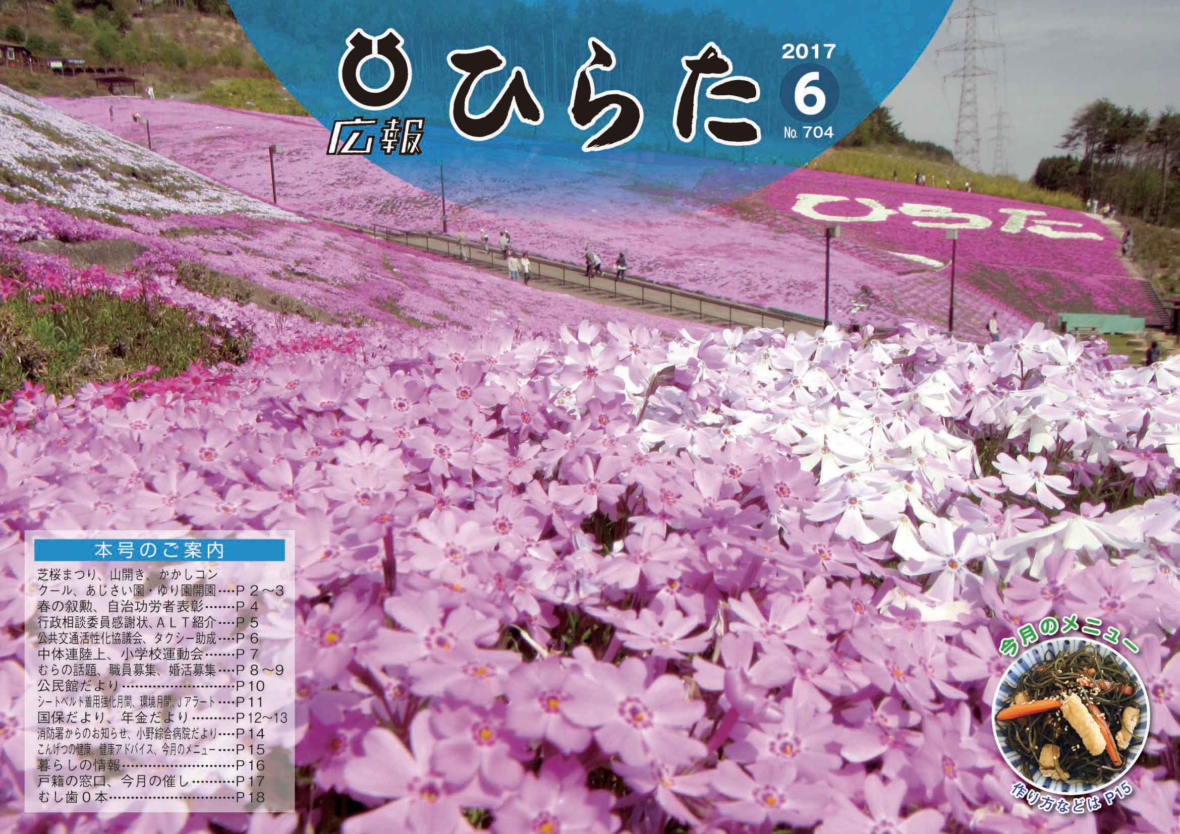広報ひらた 2017年（平成29年）6月10日発行分（No.704）